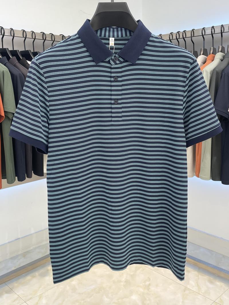 色织条8963 石青 Polo 衫定制